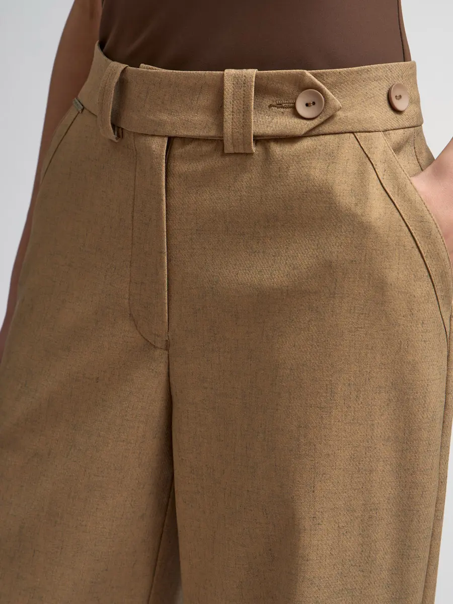 Брюки однотонные