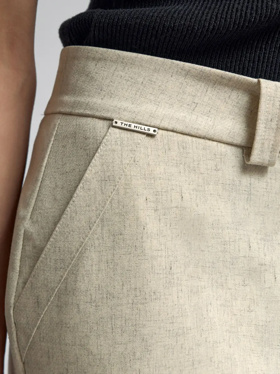 Брюки однотонные