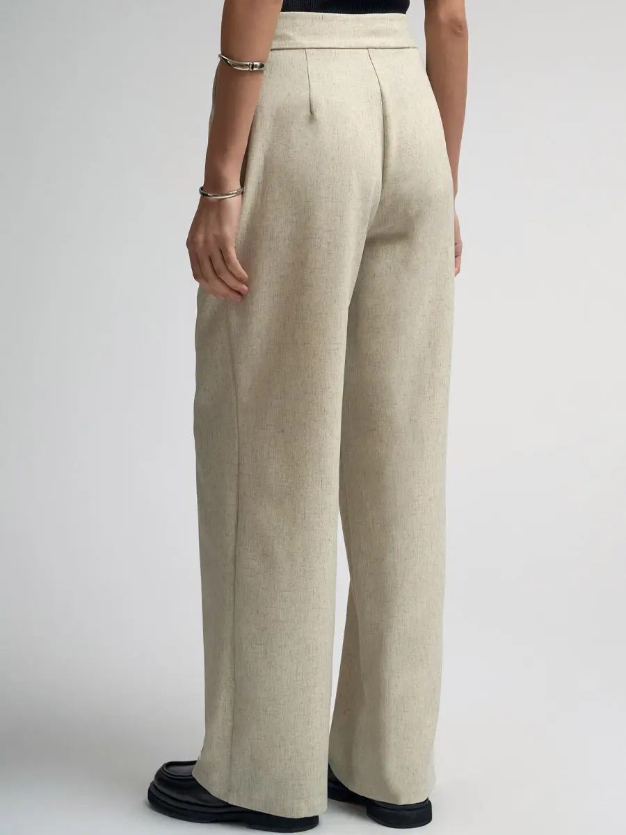 Брюки однотонные