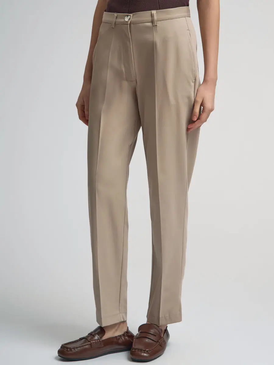 Брюки однотонные