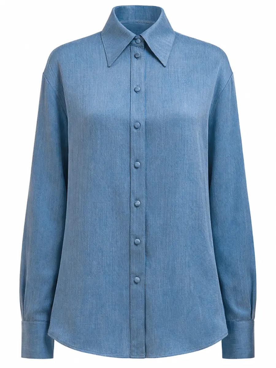 Рубашка однотонная