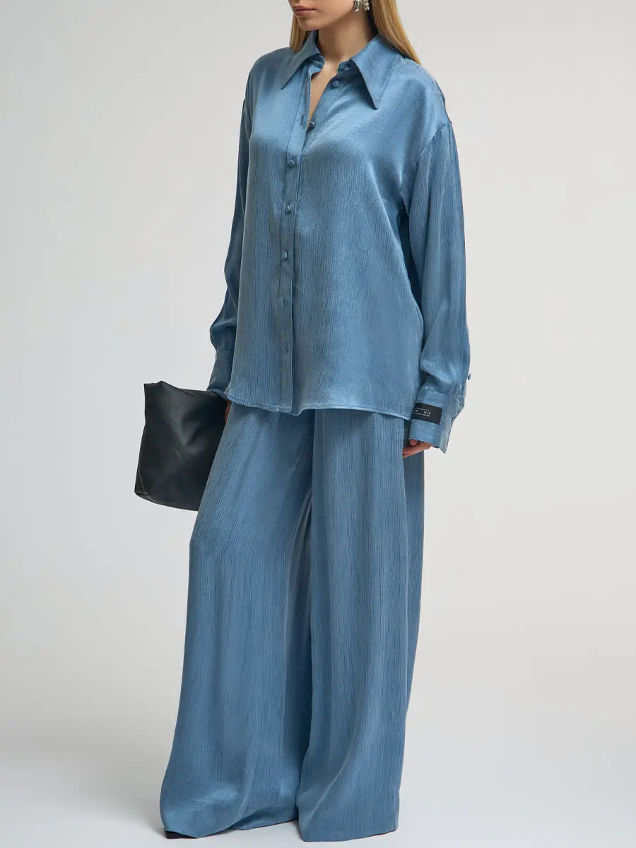 Рубашка однотонная