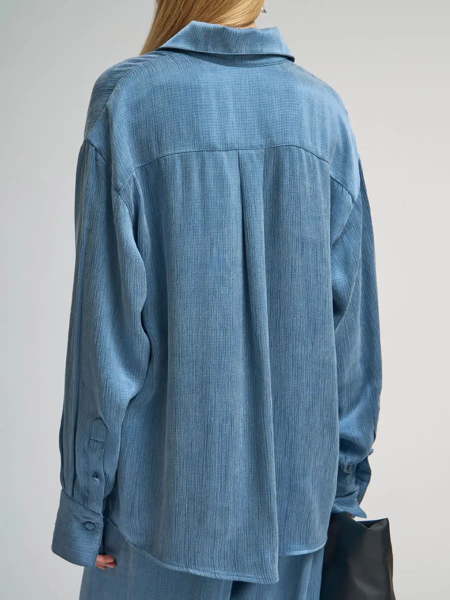 Рубашка однотонная