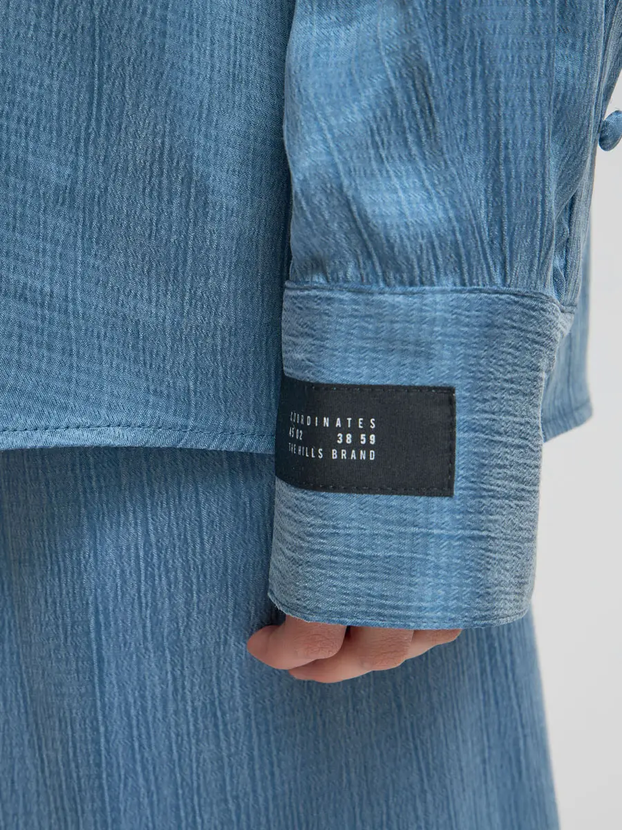 Рубашка однотонная