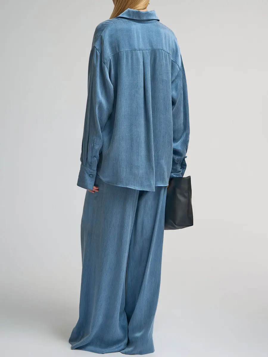 Рубашка однотонная