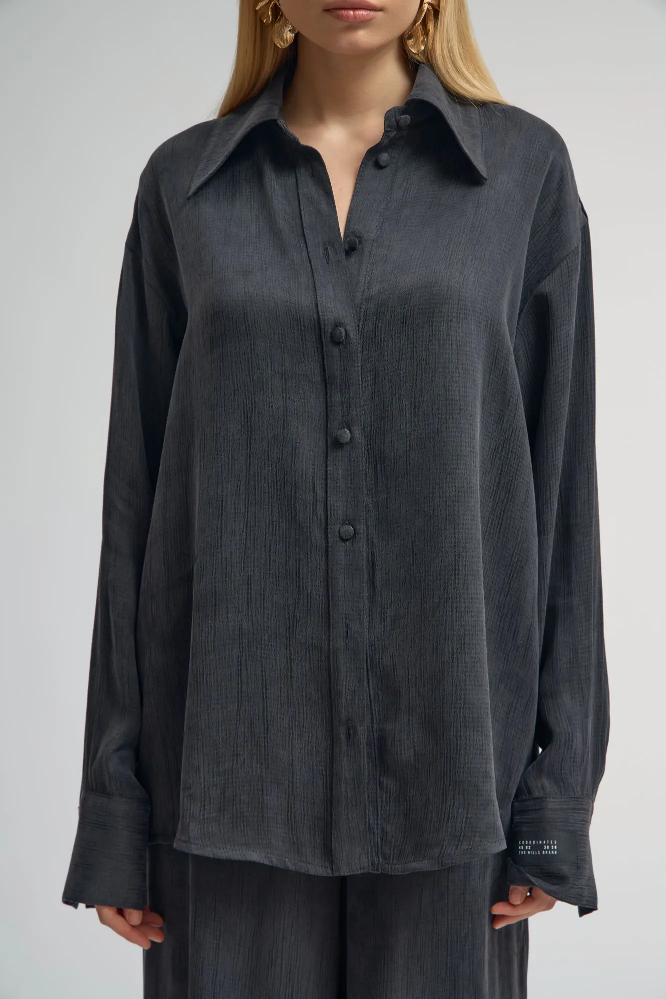 Рубашка однотонная