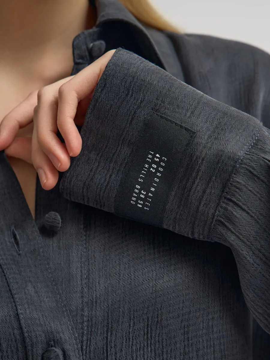 Рубашка однотонная