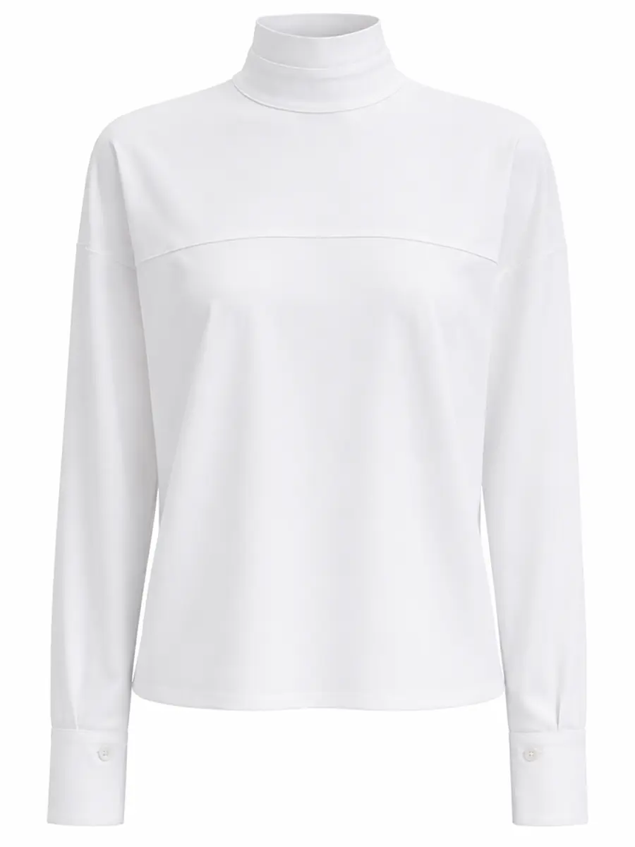 Блуза однотонная