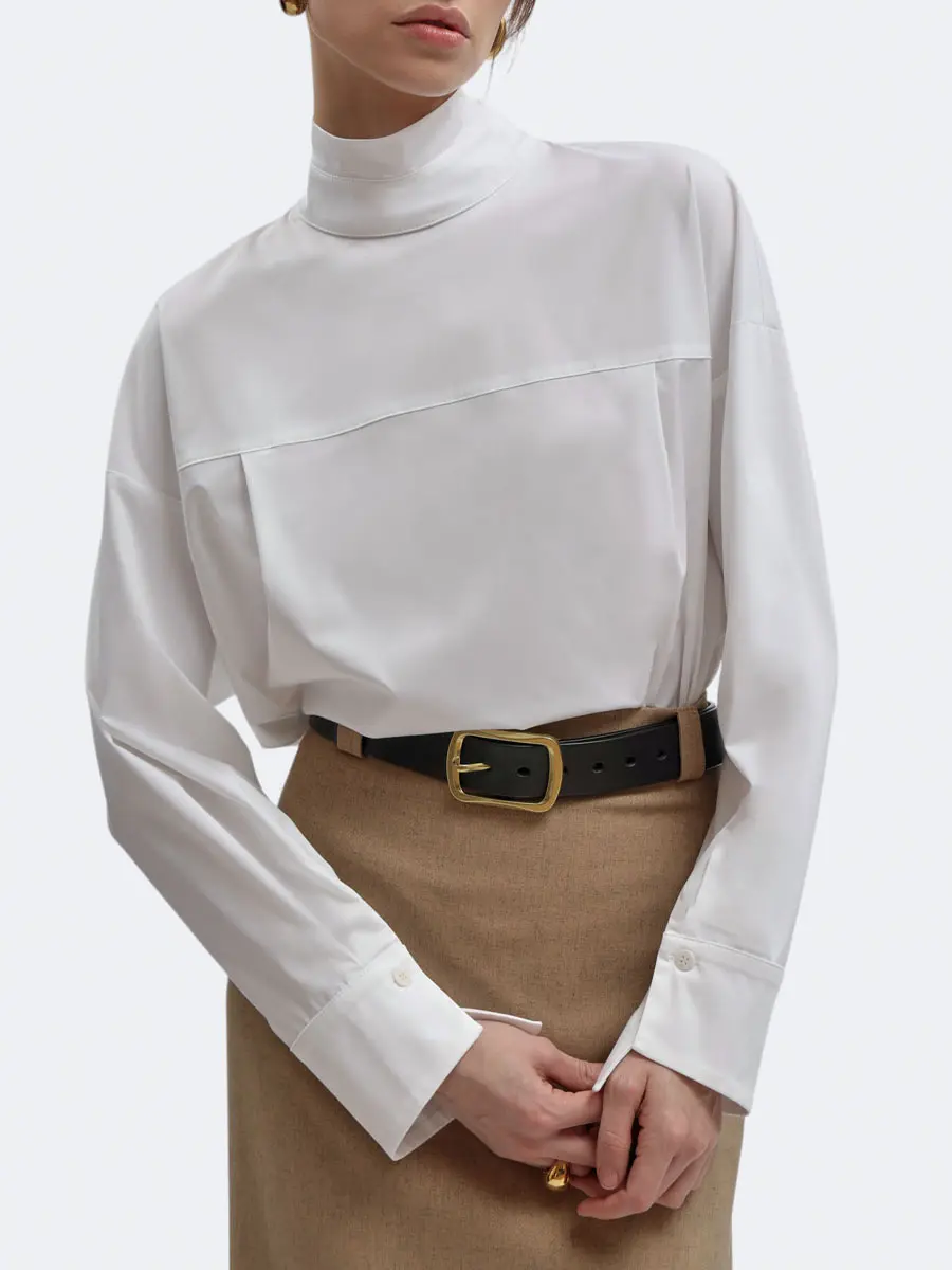 Блуза однотонная