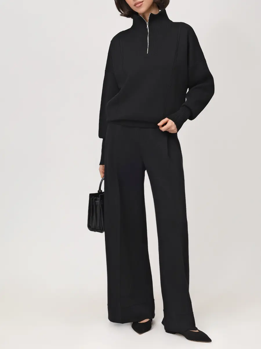Брюки-палаццо из мериноса