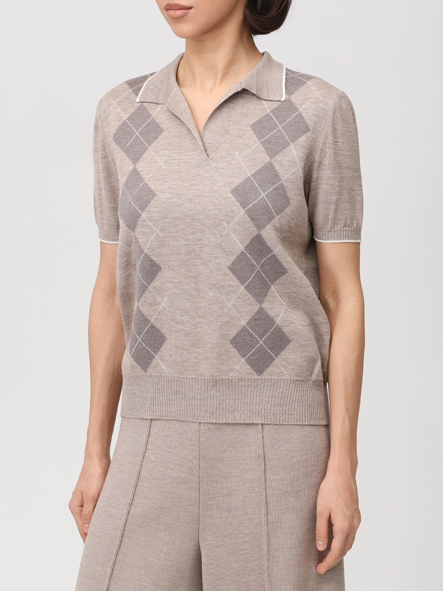 Поло Ромбы из мериноса