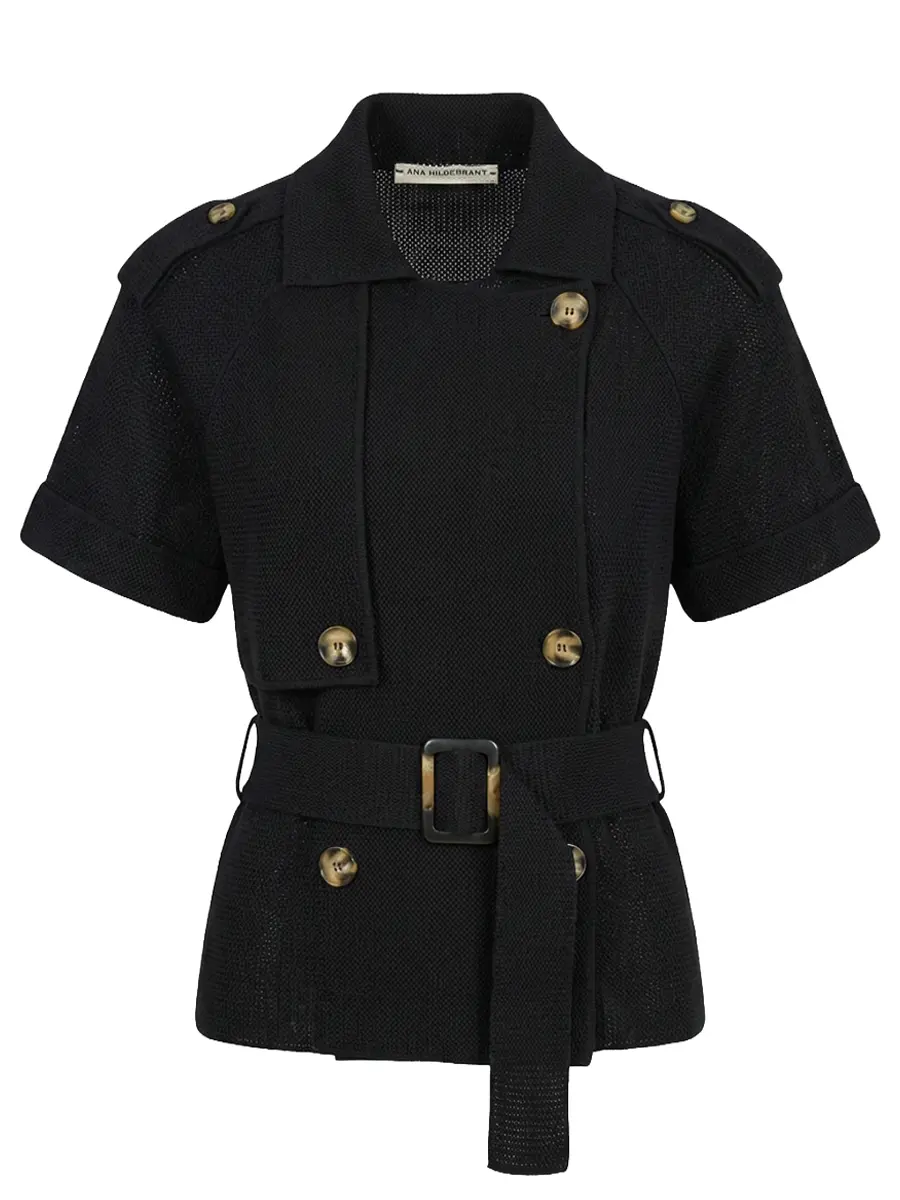 Жакет Сафари Сетка из хлопка и шелка