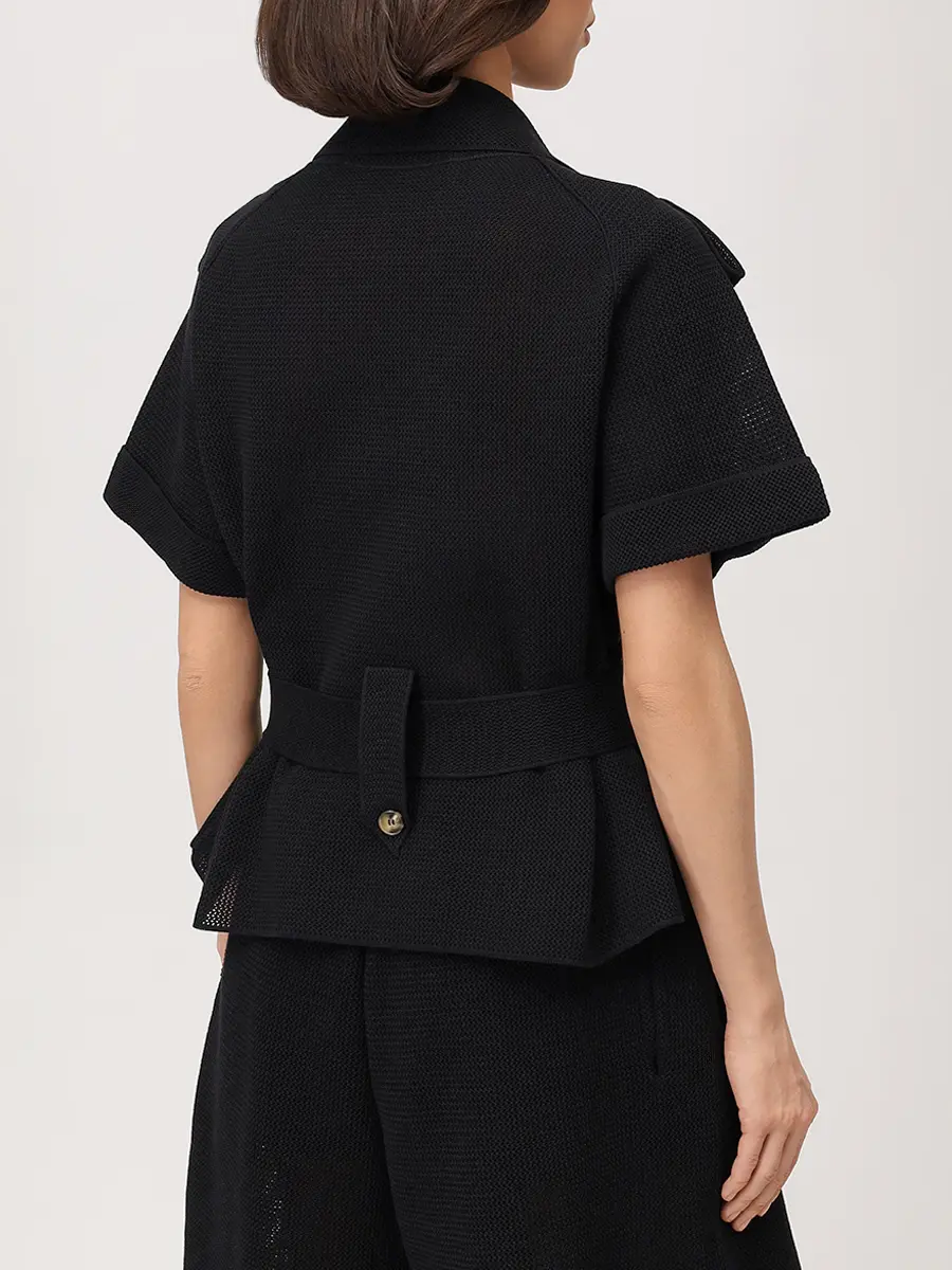 Жакет Сафари Сетка из хлопка и шелка