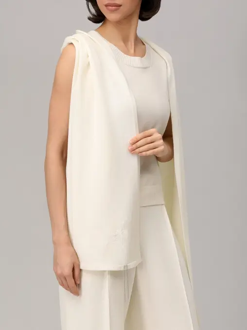 Палантин шерстяной с вышивкой ANA HILDEBRANT