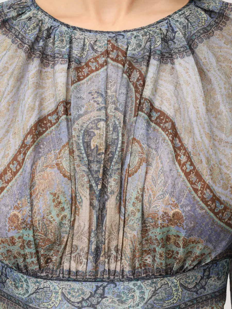 Платье из хлопка и шелка