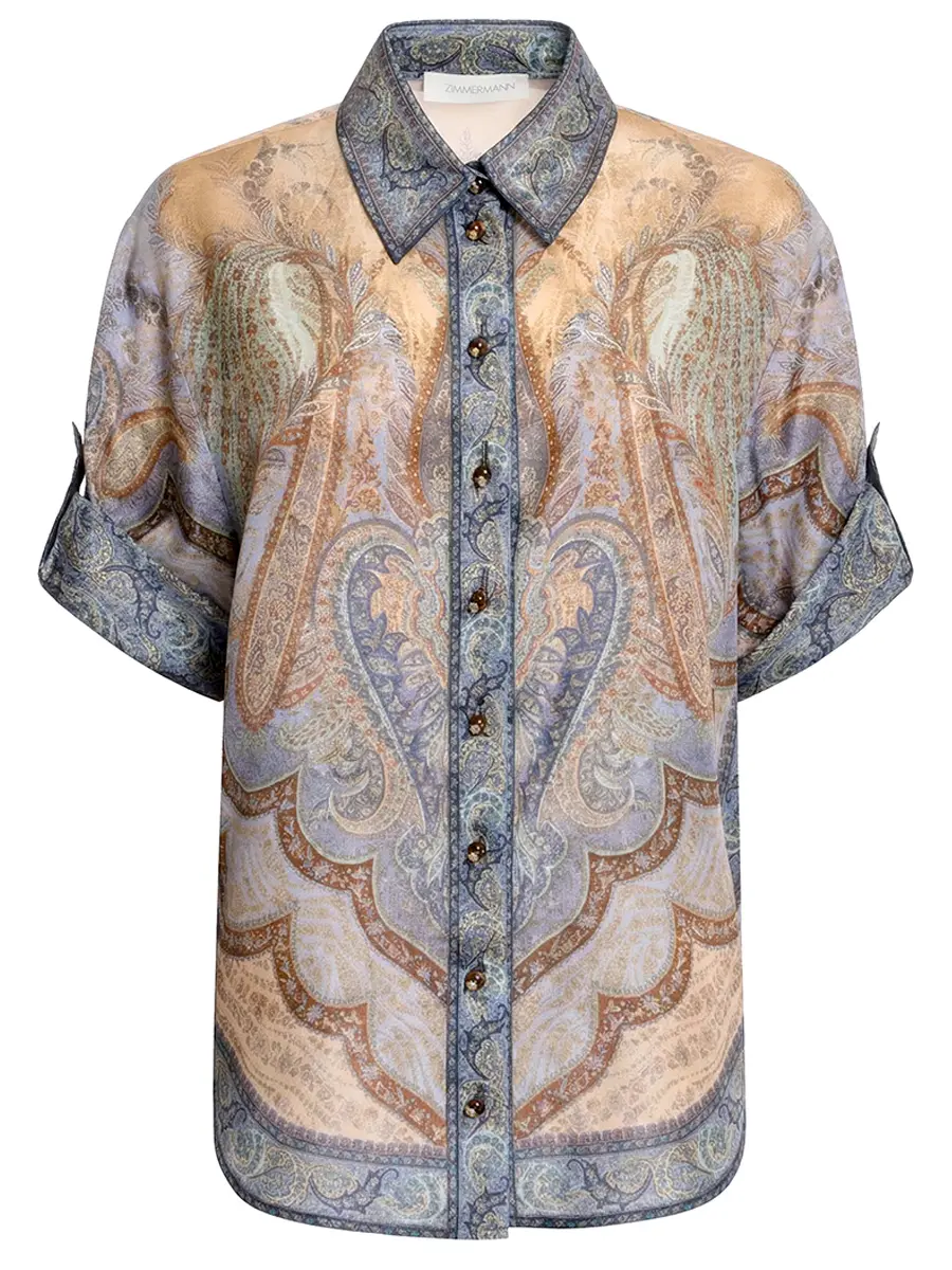 Рубашка шелковая