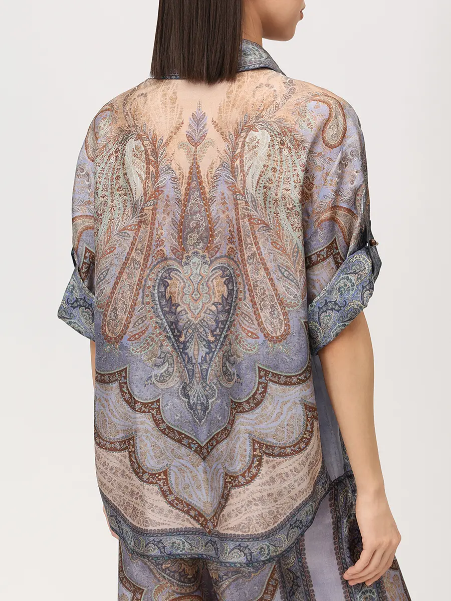 Рубашка шелковая