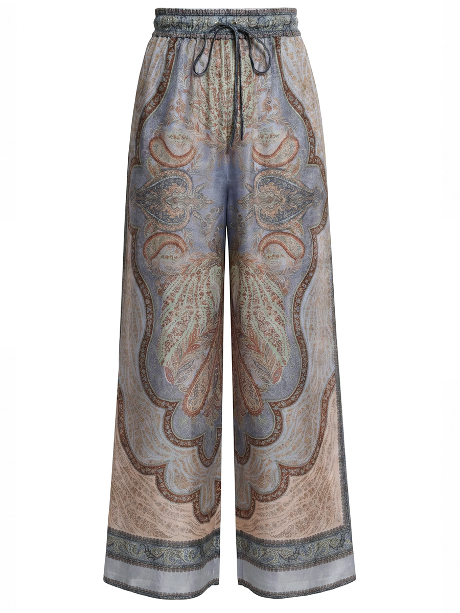 Брюки шелковые