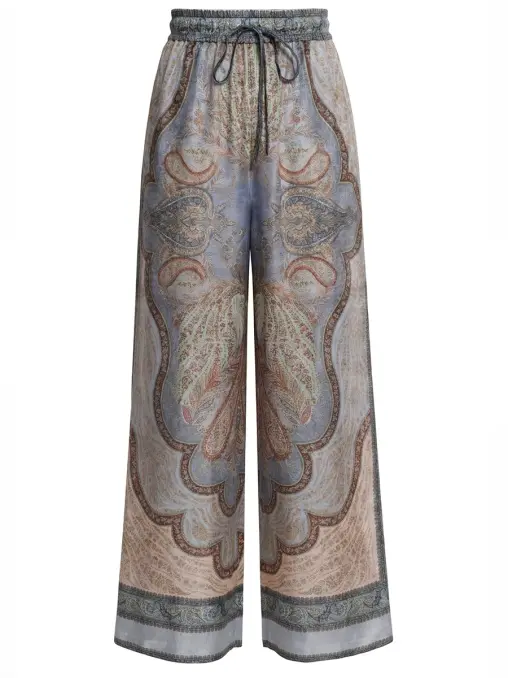 Брюки шелковые ZIMMERMANN