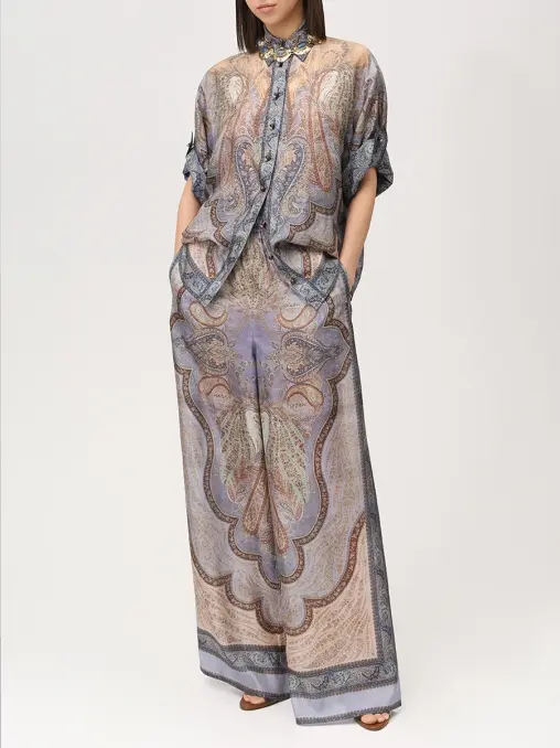 Брюки шелковые ZIMMERMANN