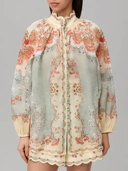 Блуза из рами ZIMMERMANN