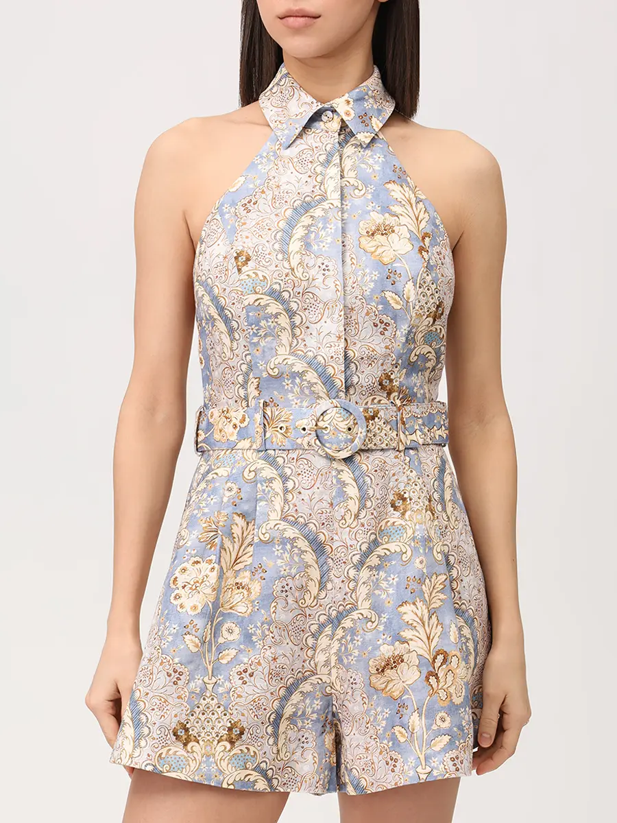 Комбинезон льняной