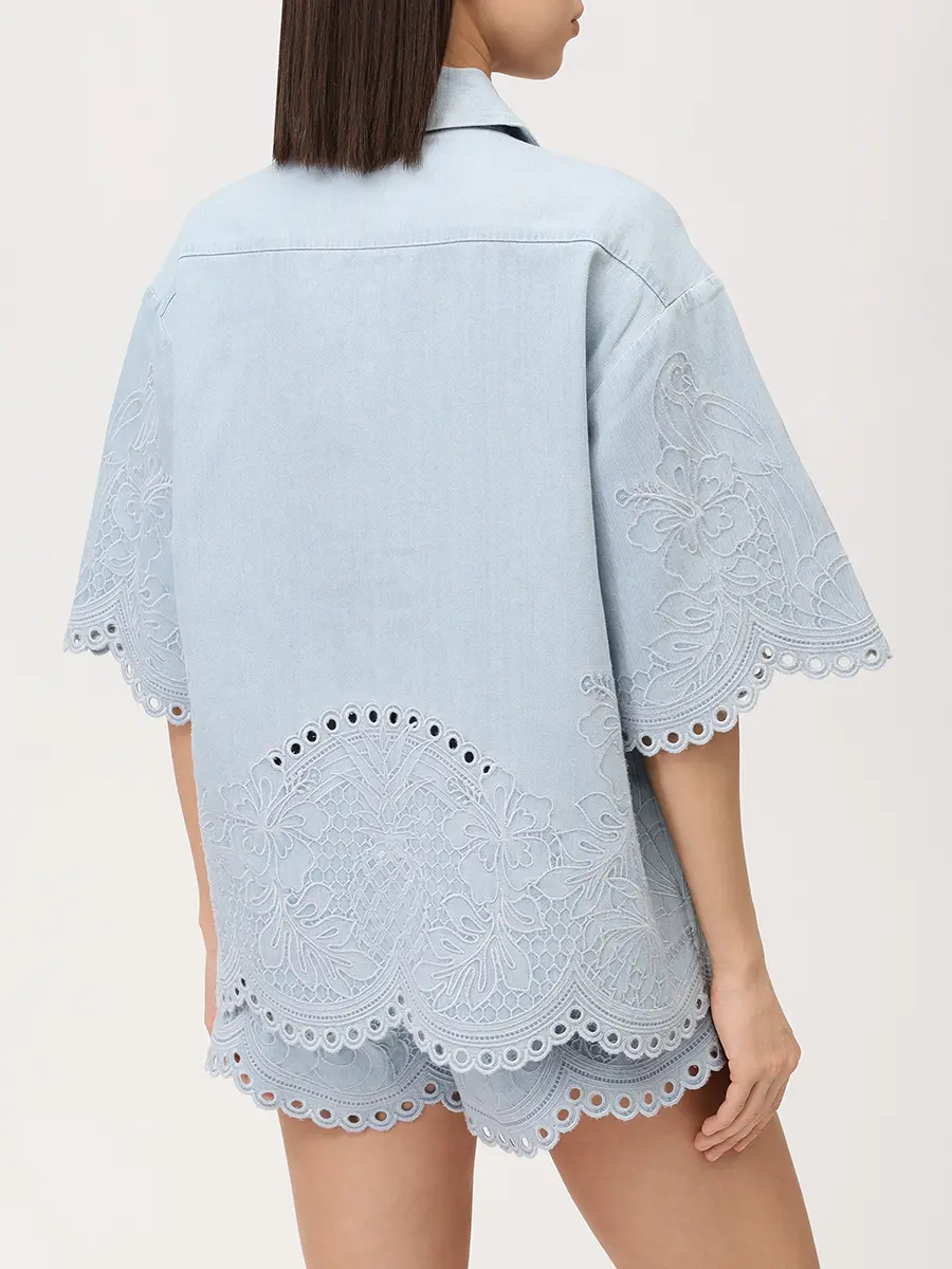 Рубашка джинсовая