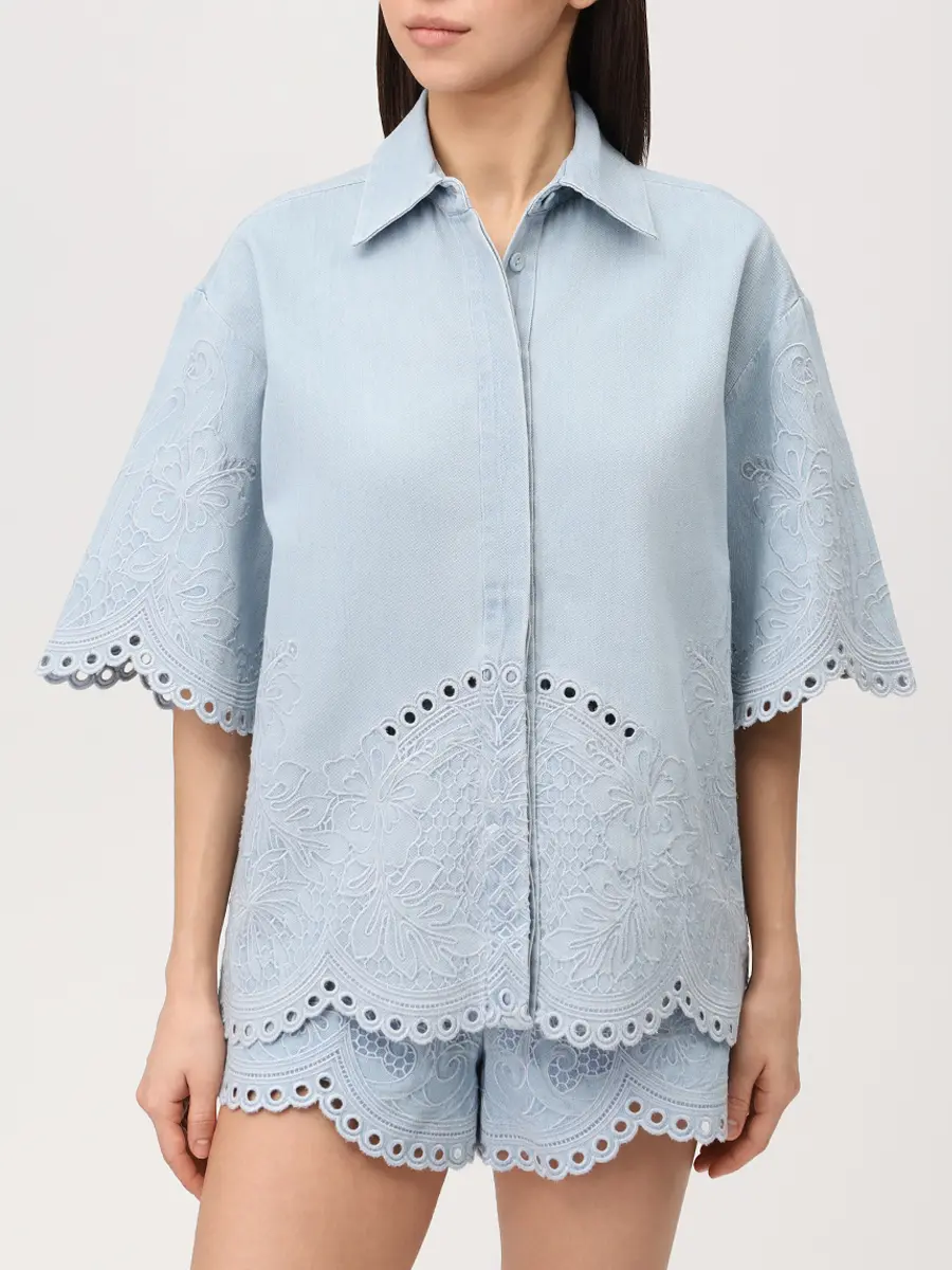 Рубашка джинсовая