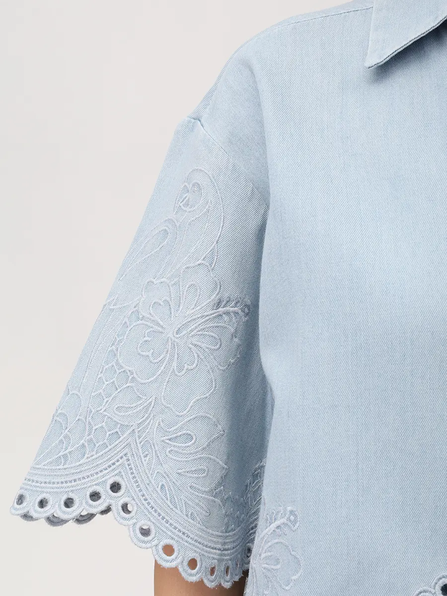 Рубашка джинсовая