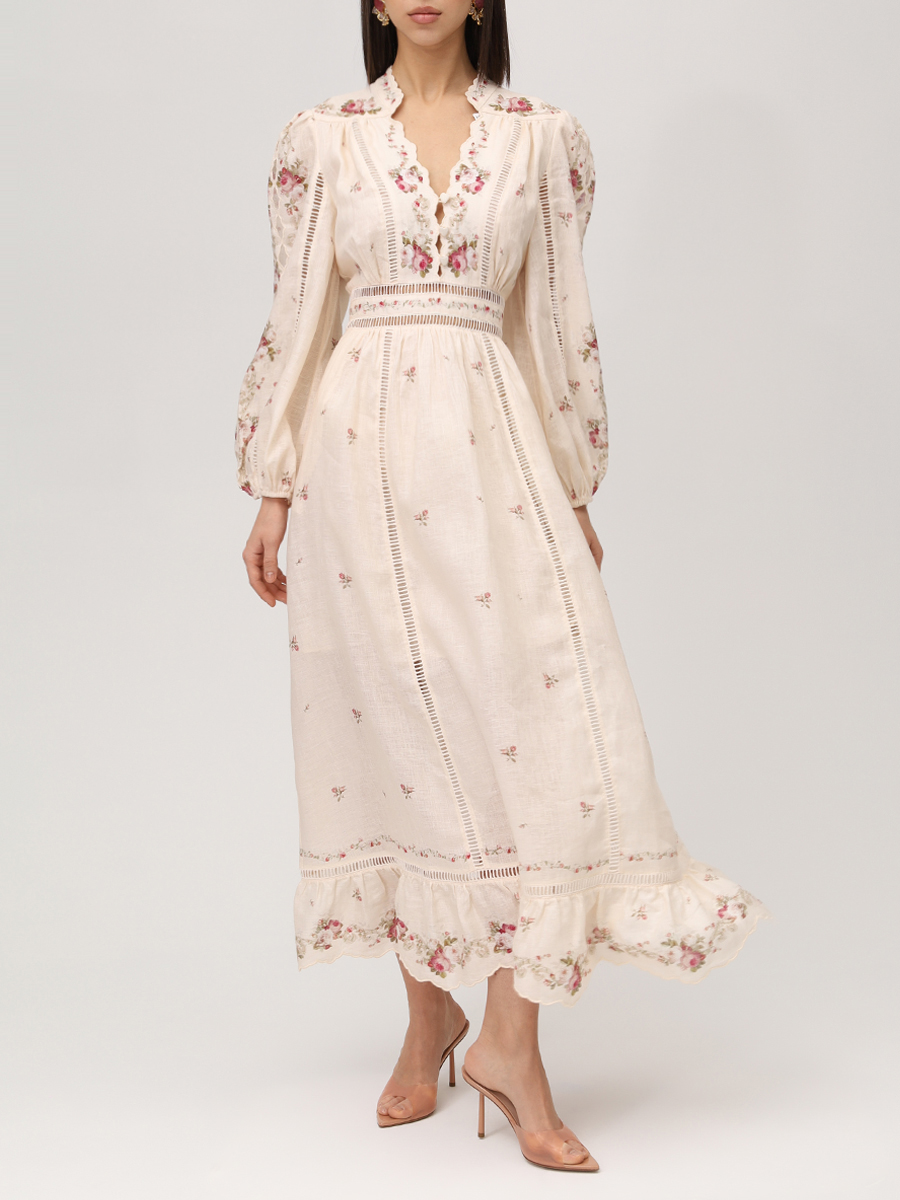 Платье льняное