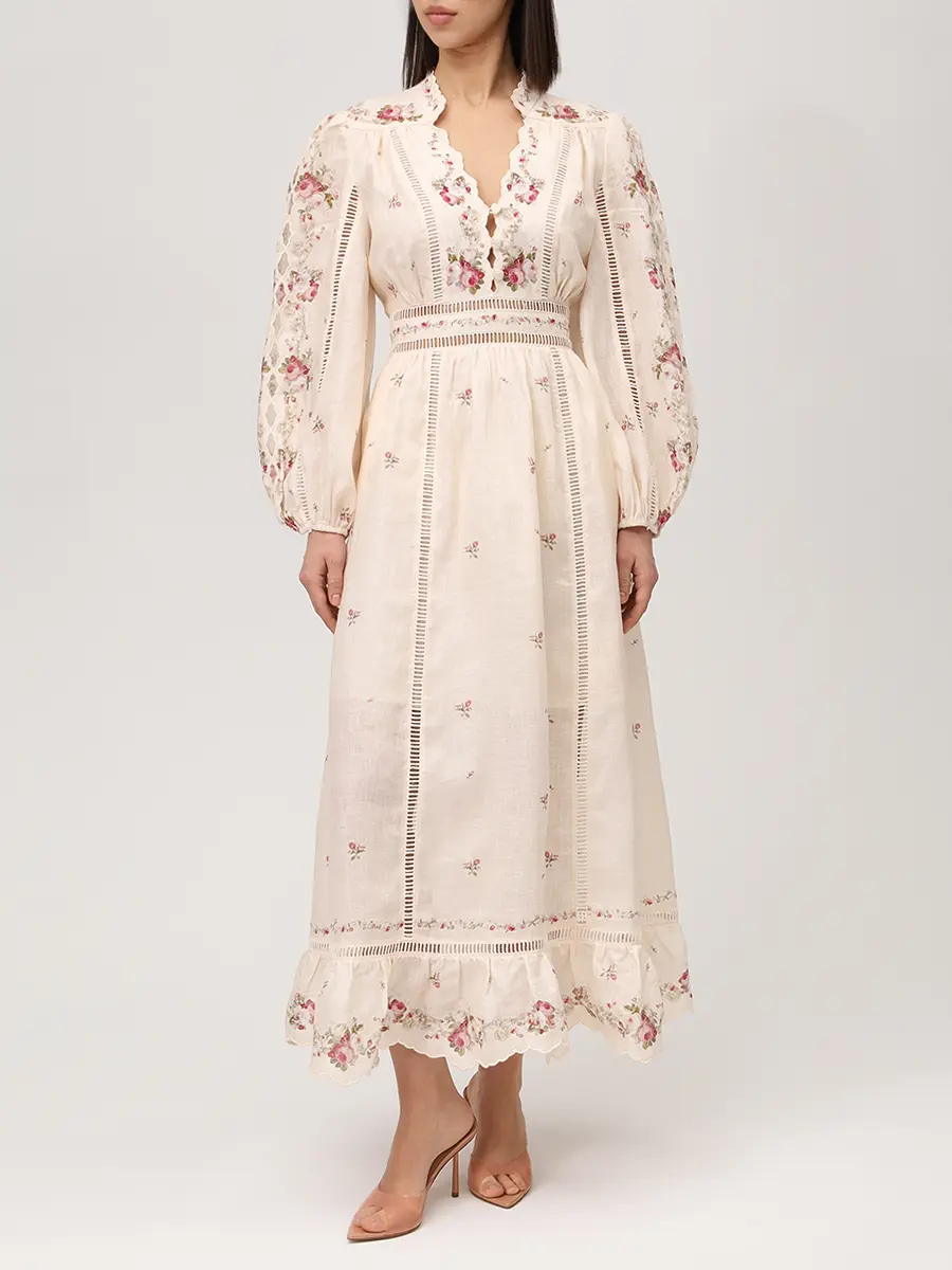 Платье льняное