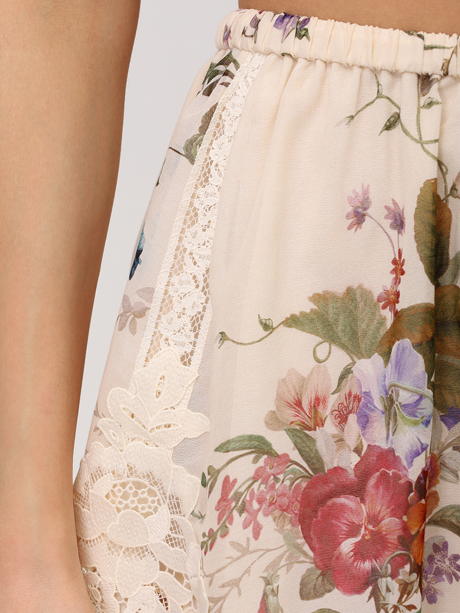 Шорты из хлопка и шелка