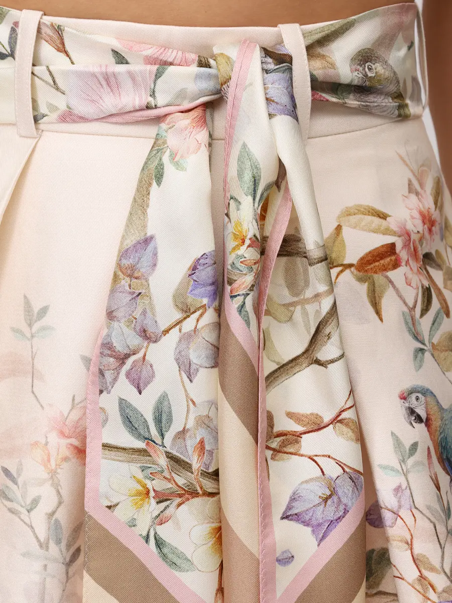 Шорты из шелка и хлопка