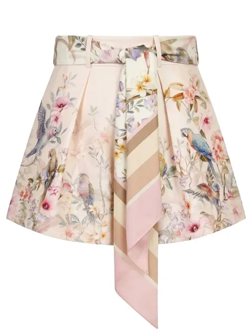 Шорты из шелка и хлопка ZIMMERMANN