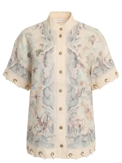 Рубашка льняная ZIMMERMANN