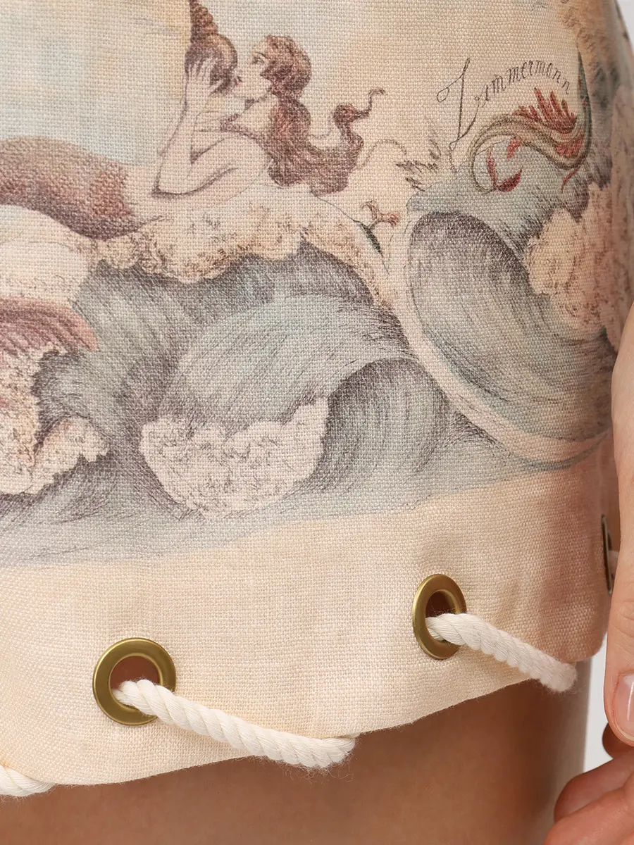 Шорты льняные