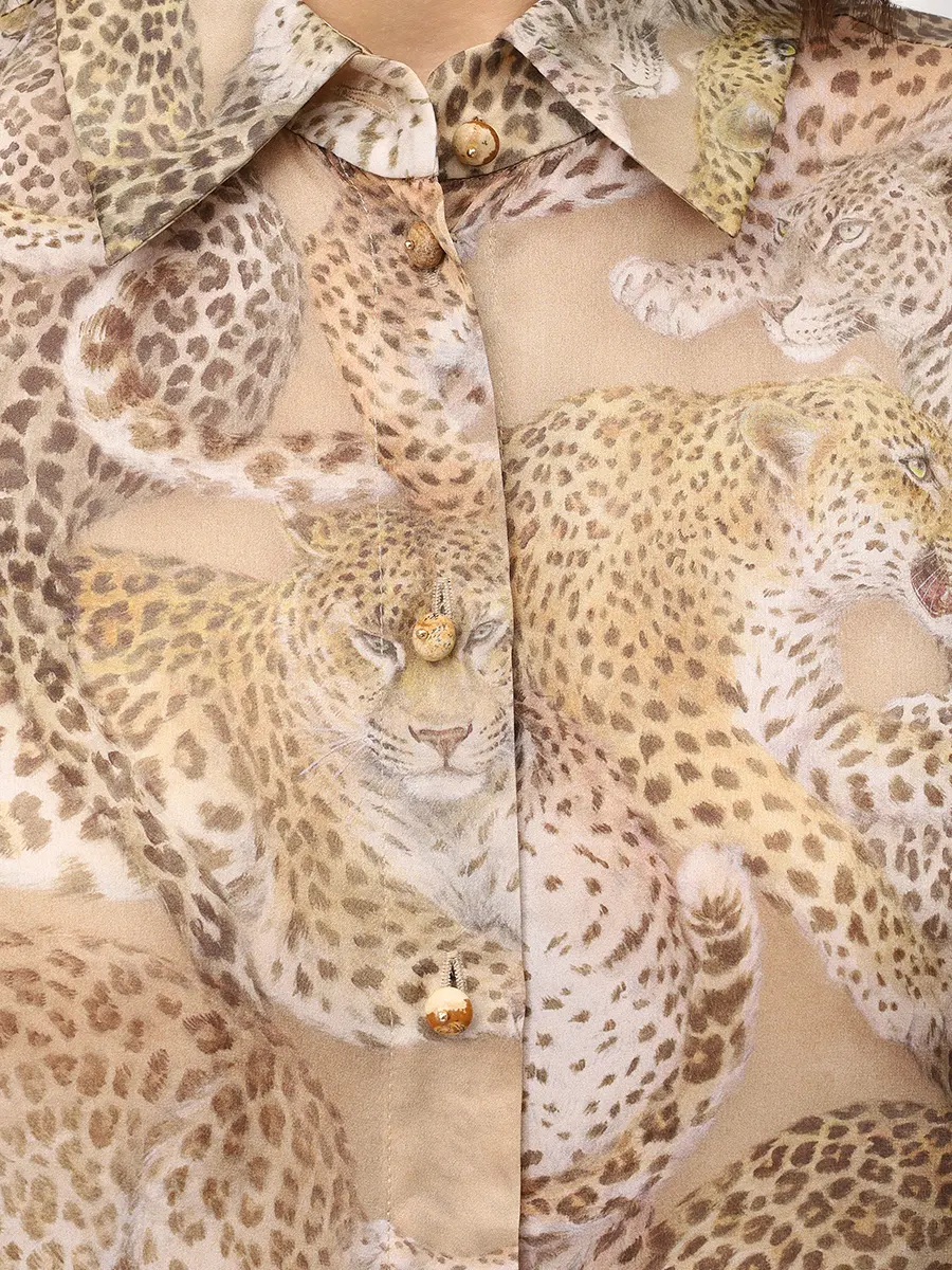 Рубашка шелковая