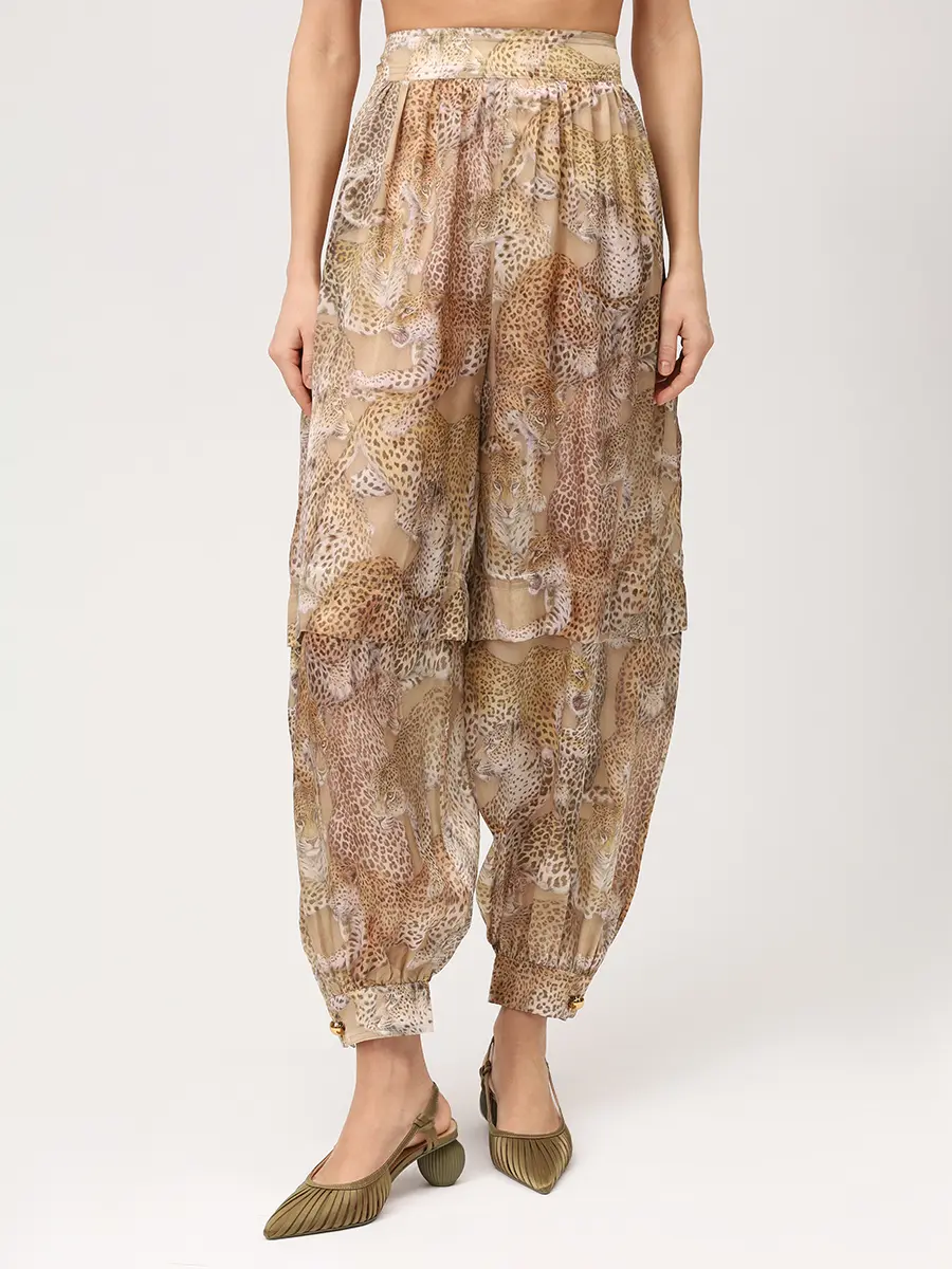 Брюки шелковые