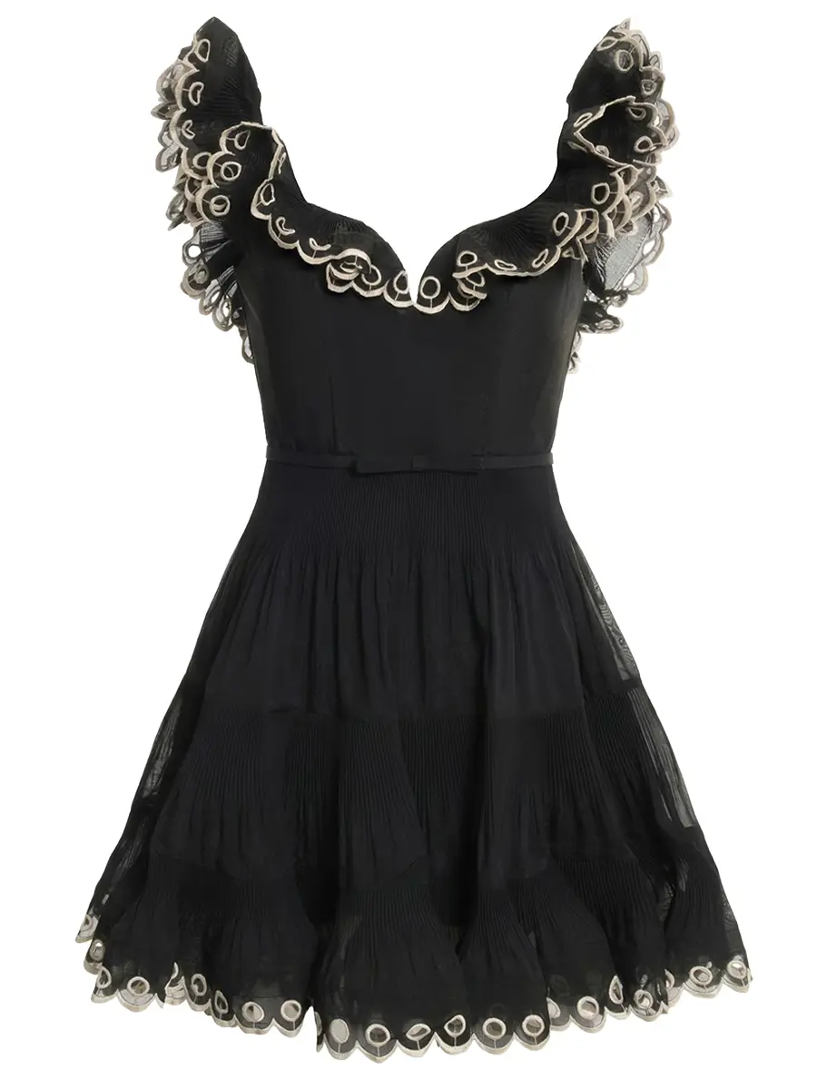 Платье с оборками