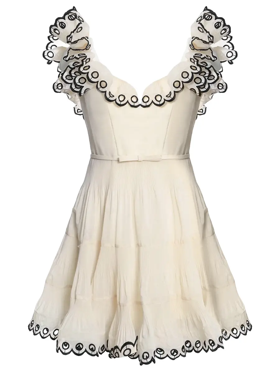 Платье с оборками