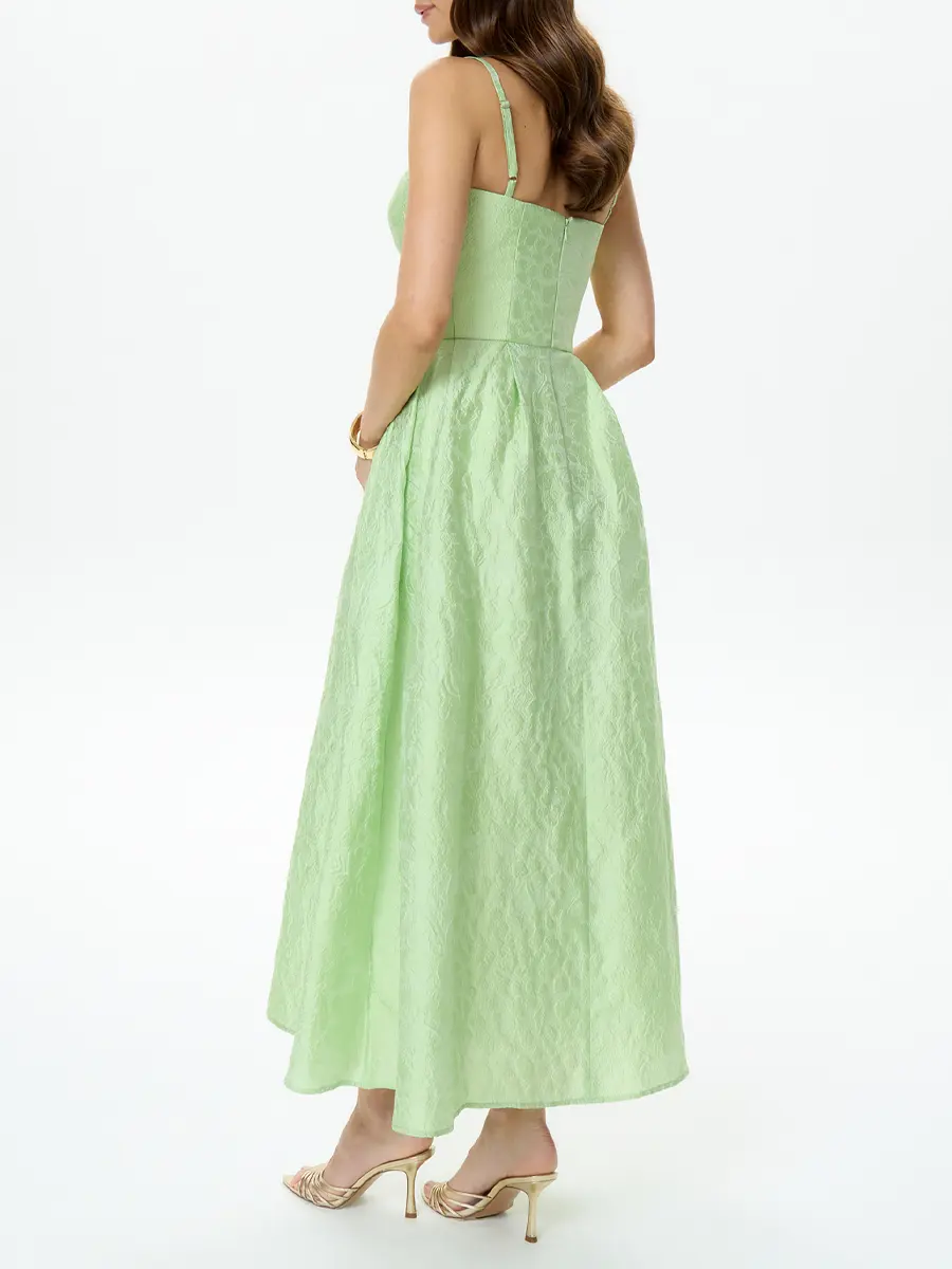 Платье-бюстье из жаккарда