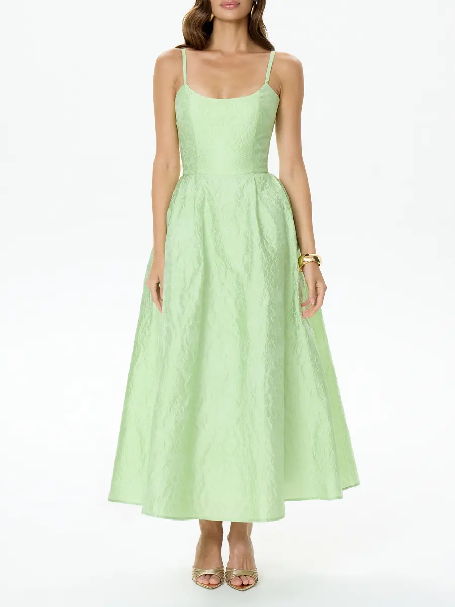 Платье-бюстье из жаккарда