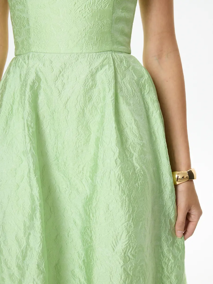 Платье-бюстье из жаккарда