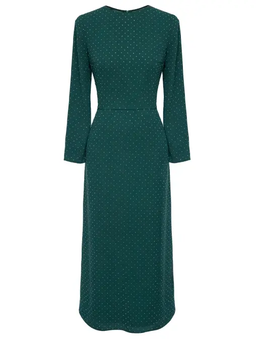 Платье из шифона со стразами POST MERIDIEM