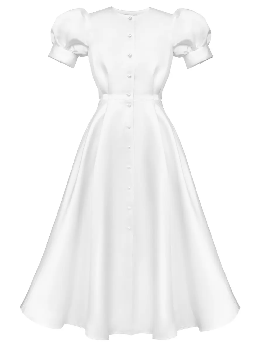 Платье атласное