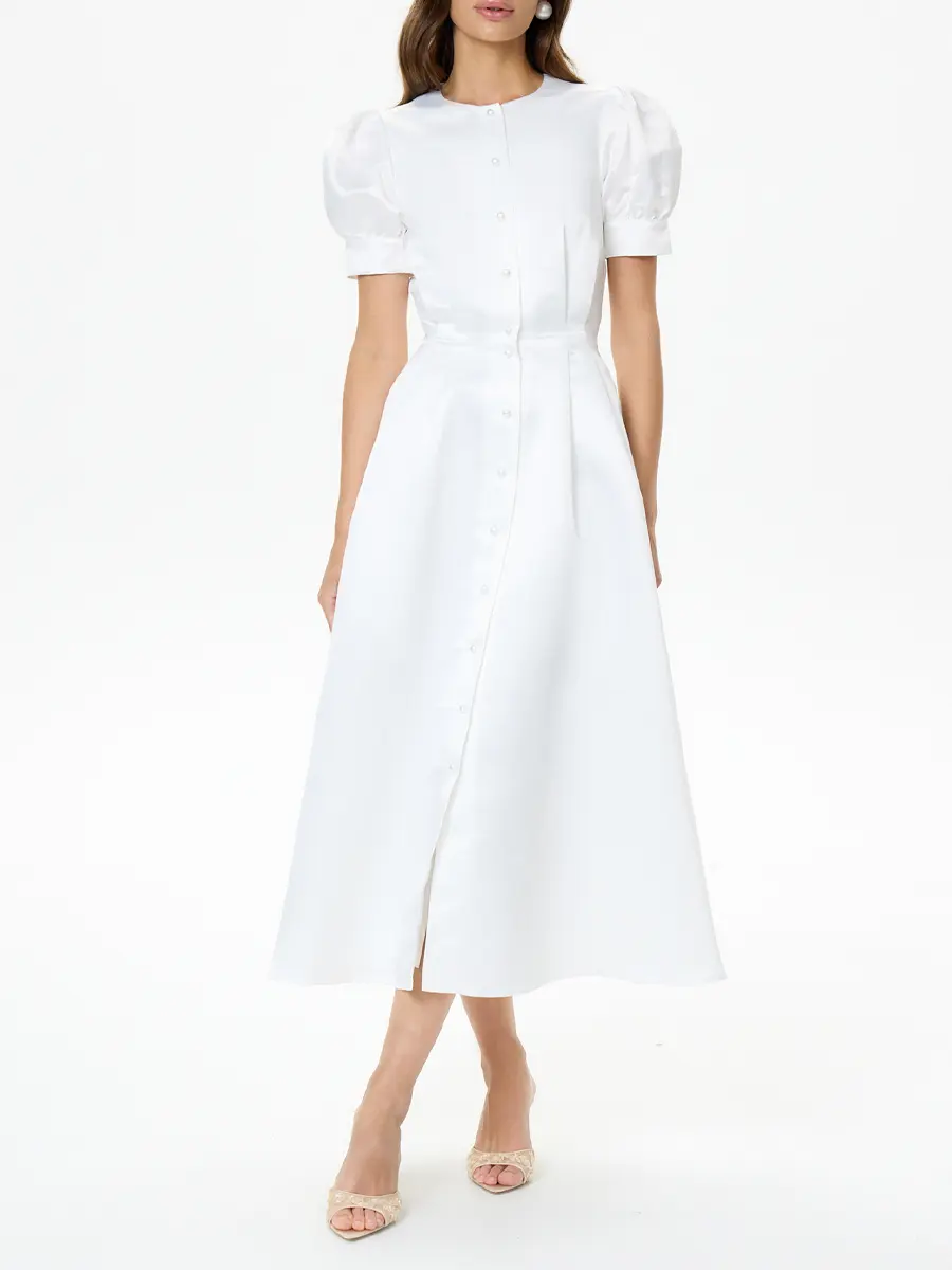 Платье атласное