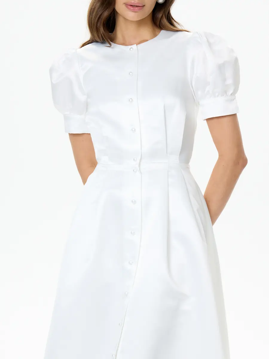 Платье атласное