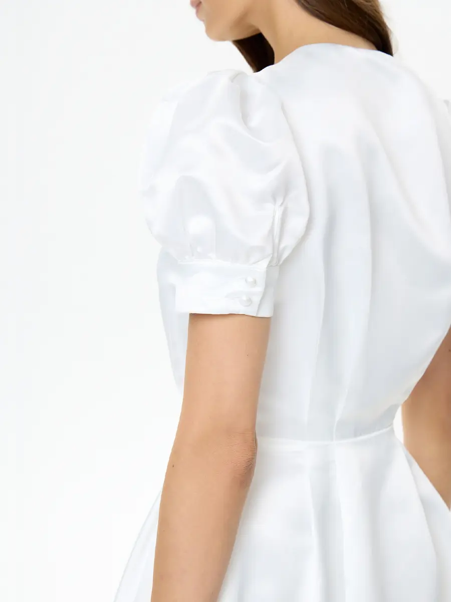 Платье атласное