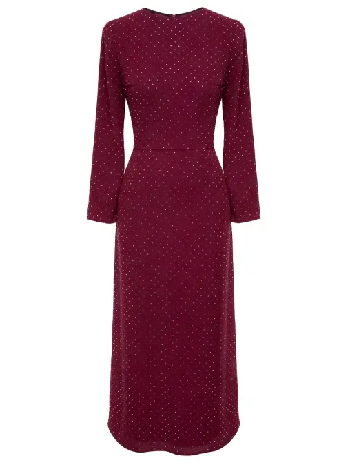 Платье из шифона со стразами POST MERIDIEM