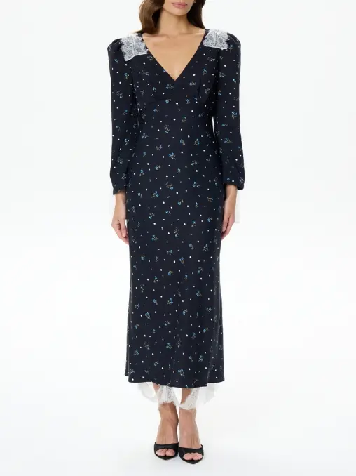 Платье с кружевом POST MERIDIEM